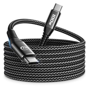 USB C Kabel 3M 100W PD 5A Schnellladekabel USB C auf USB C Kabel Lang Nylon Geflochten USB Typ C Ladekabel